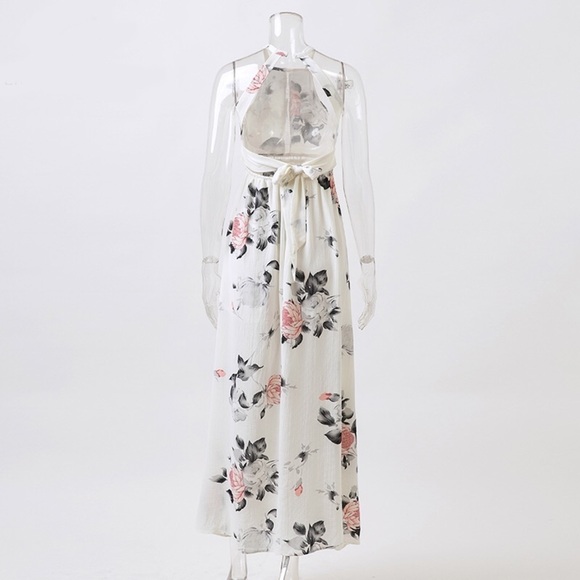 🌸Host Pick🌸 Last 1! Boho O Neck Sexy Split Maxi Dress - Picture 4 of 8